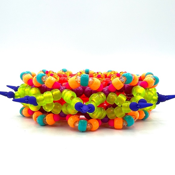 🪔”Diwali Festival of Lights”🪔 3D UFO PLUR Rave Custom Kandi Cuff - Picture 6 of 9